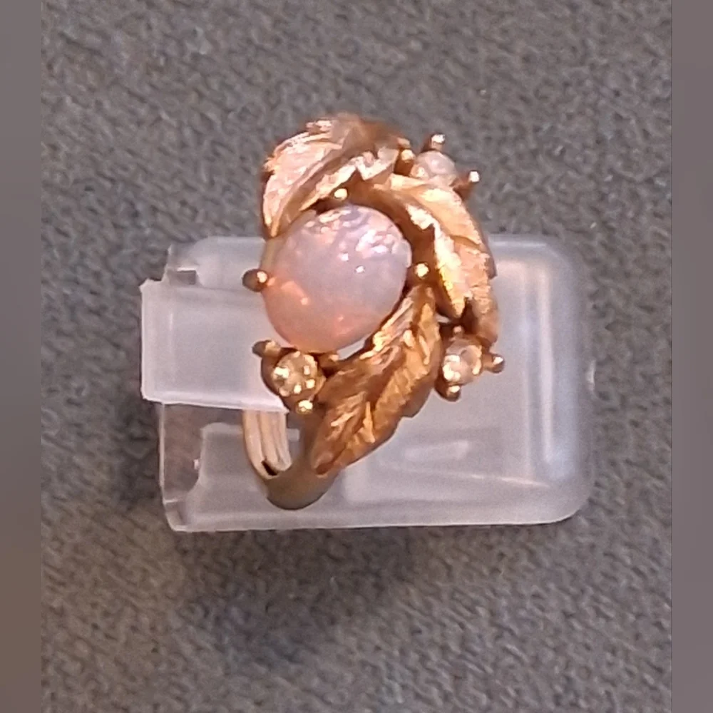 Costume Ring with Faux Opal Stone,Avon